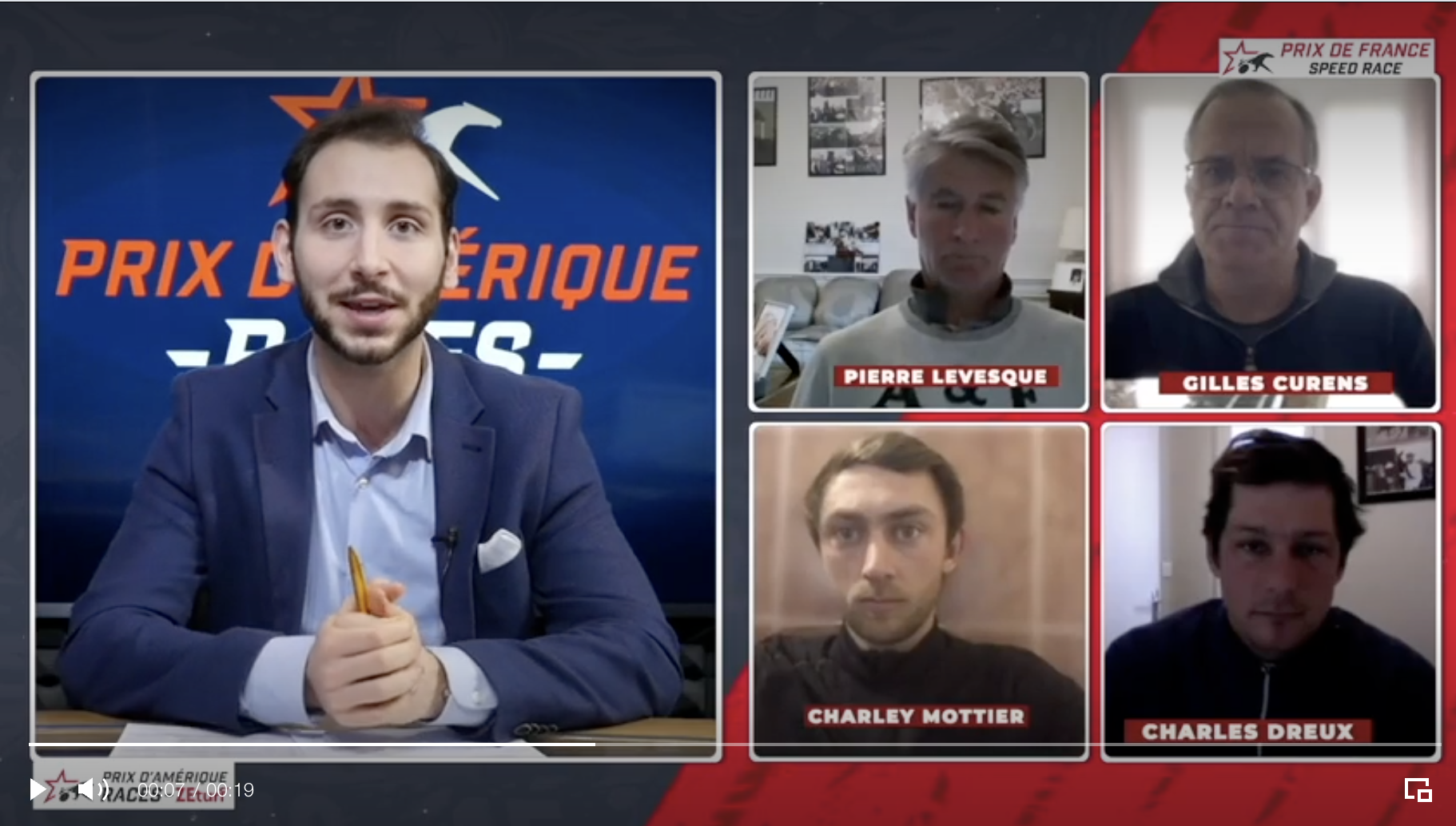 Talk-show enregistré en studio à Paris avec intervenants à distance en multi-fenêtres